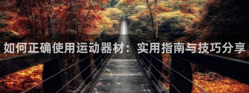 哈哈体育平台注册：如何正确使用运动器材：实用指南与技